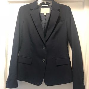 Navy petite Banana Republic suit blazer